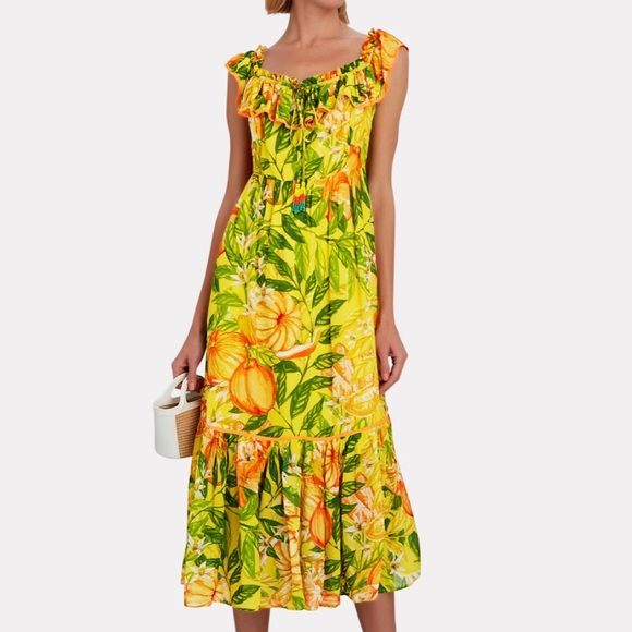 NWT Farm Rio Tangerines Dress - Picture 3 of 14